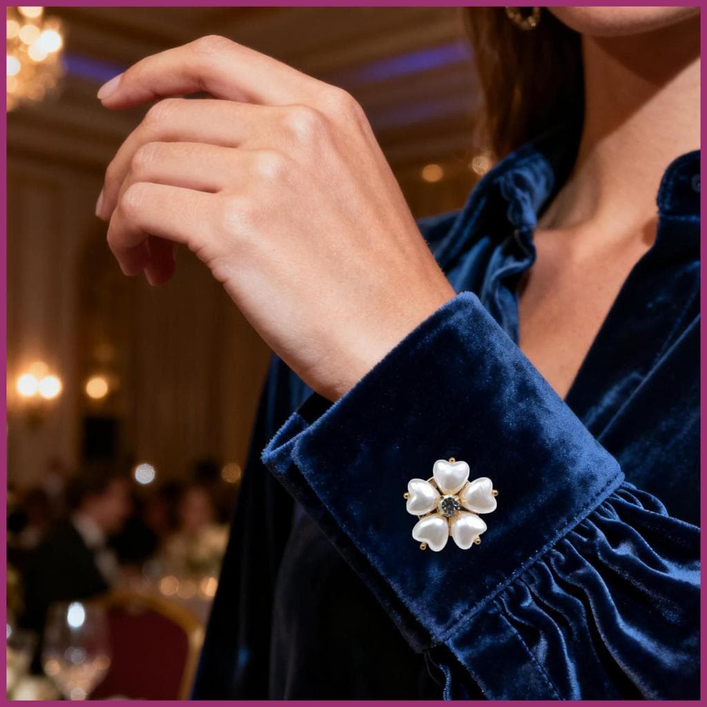 Capas De Botão Para Camisas Liga Strass Floral Destacável Clipe Na Decoração Clipes De Capa haruamy Diário