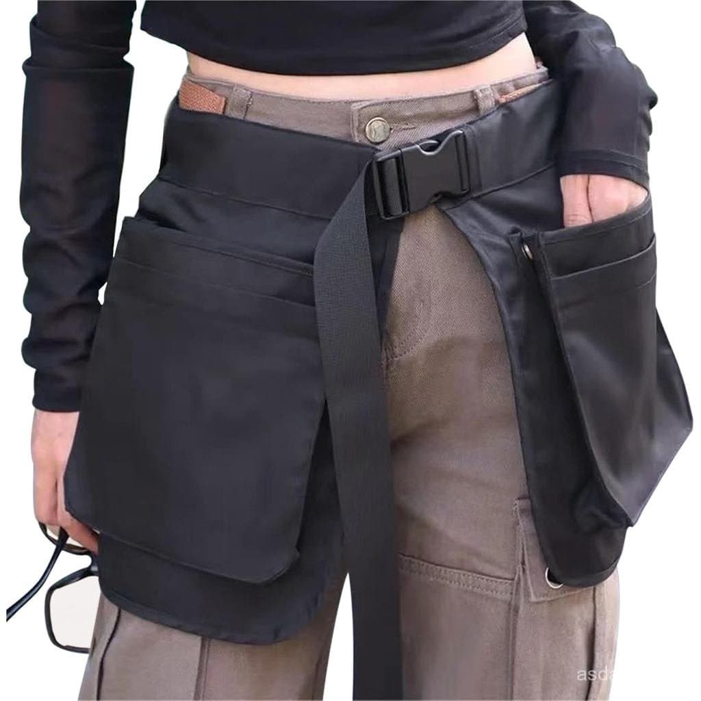 Bolsa de Cintura com Múltiplos Bolsos e Cinto Ajustável, Grande Capacidade de Armazenamento para Jardinagem, Cabeleireir