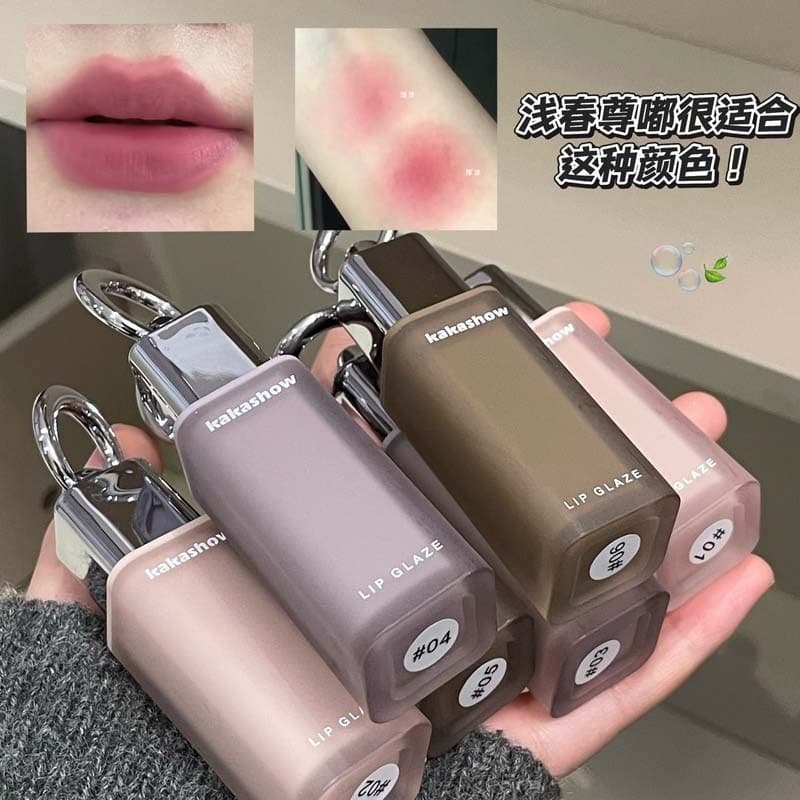 Kakashow Air Matte Batom Clareador Pseudo-Face Soft Mist Batom Matte Batom Festa de Estudante