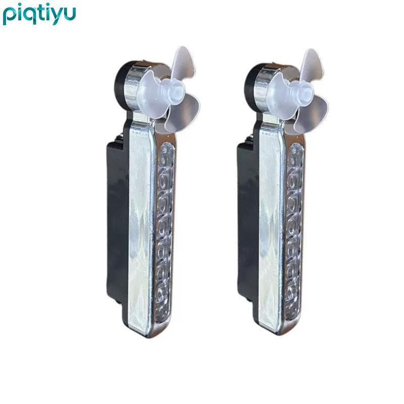 PIQTI Carro Movido A Vento LED Luz De Circulação Diurna Resistente Às Intempéries Ventilador Rotativo Lâmpada Auxiliar P