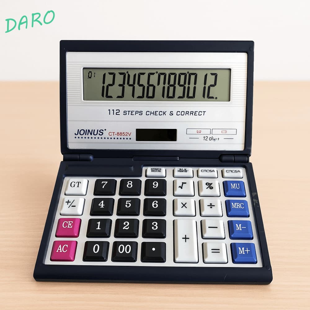 Calculadora Dobrável Dara , Solar Multifuncional De 12 Dígitos Portátil De Escritório Financeiro