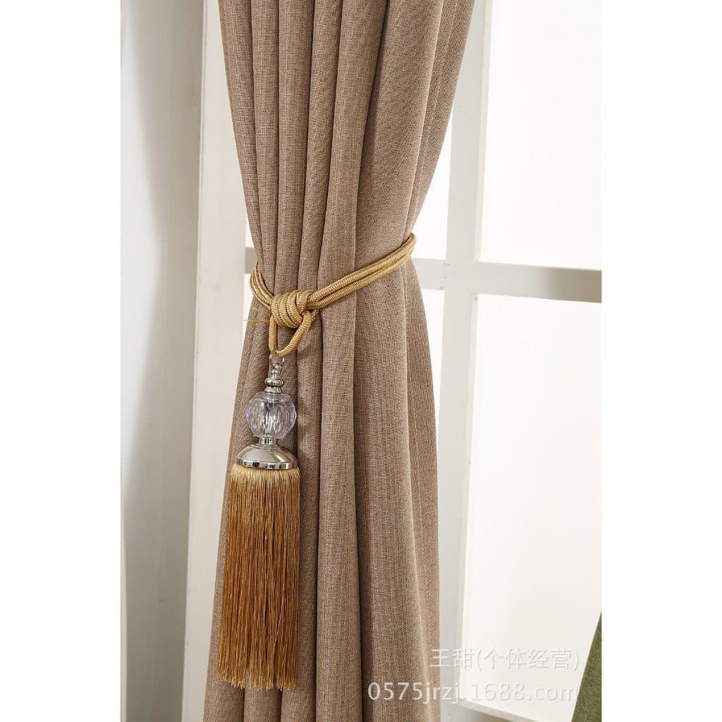 Kit 2 Prendedores de Franja Para Cortina Varão Sala e Porta  Moderno Franja Braçadeiras Decoração CP07538