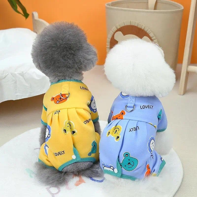 XS-XL Quente Agasalhos Cão Macacão Pijamas Outono & Inverno Roupas Para Cães Envolto Barriga Filhote De Cachorro Gato Pe