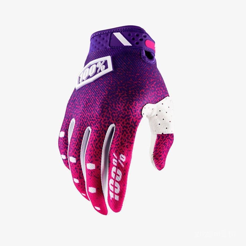 Luvas Femininas Pequenas 100% em Linda Pele de Raposa Roxa e Rosa