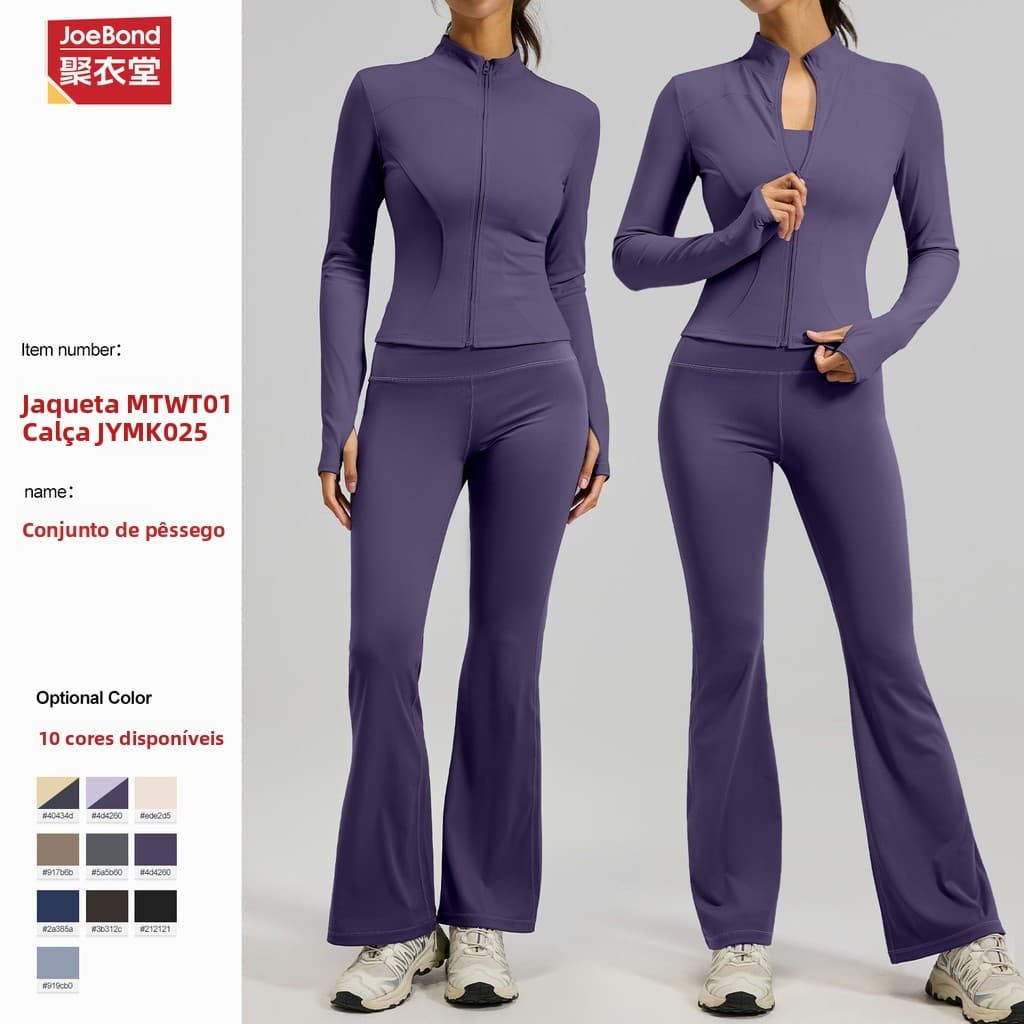 Roupa de yoga da marca Melard, sensação de nudez, modeladora, para corrida, vestuário esportivo e de fitness de corte ju