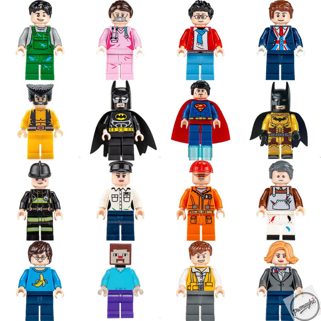 Figuras de ação, blocos de montar, brinquedos infantis NN