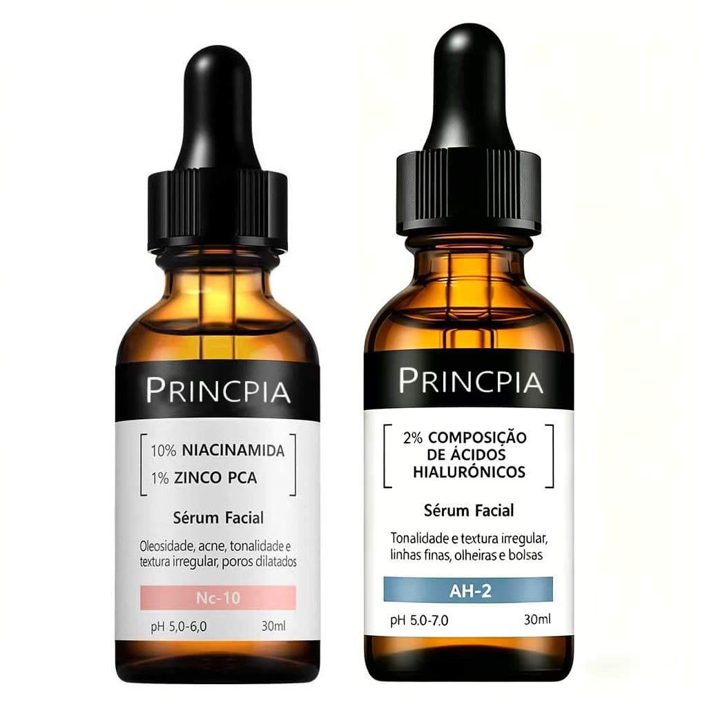 Sérum Niacinamida NC‑10 + Sérum Hialurônico AH‑2 para Pele Radiante