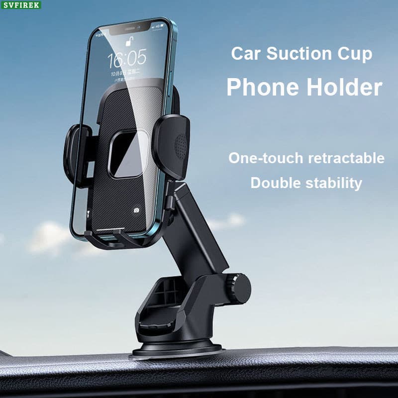 Suporte Para Telefone Carro Com Ventosa Forte Celular 360 ° Giratório Ajustável Painel De Pára-Brisas