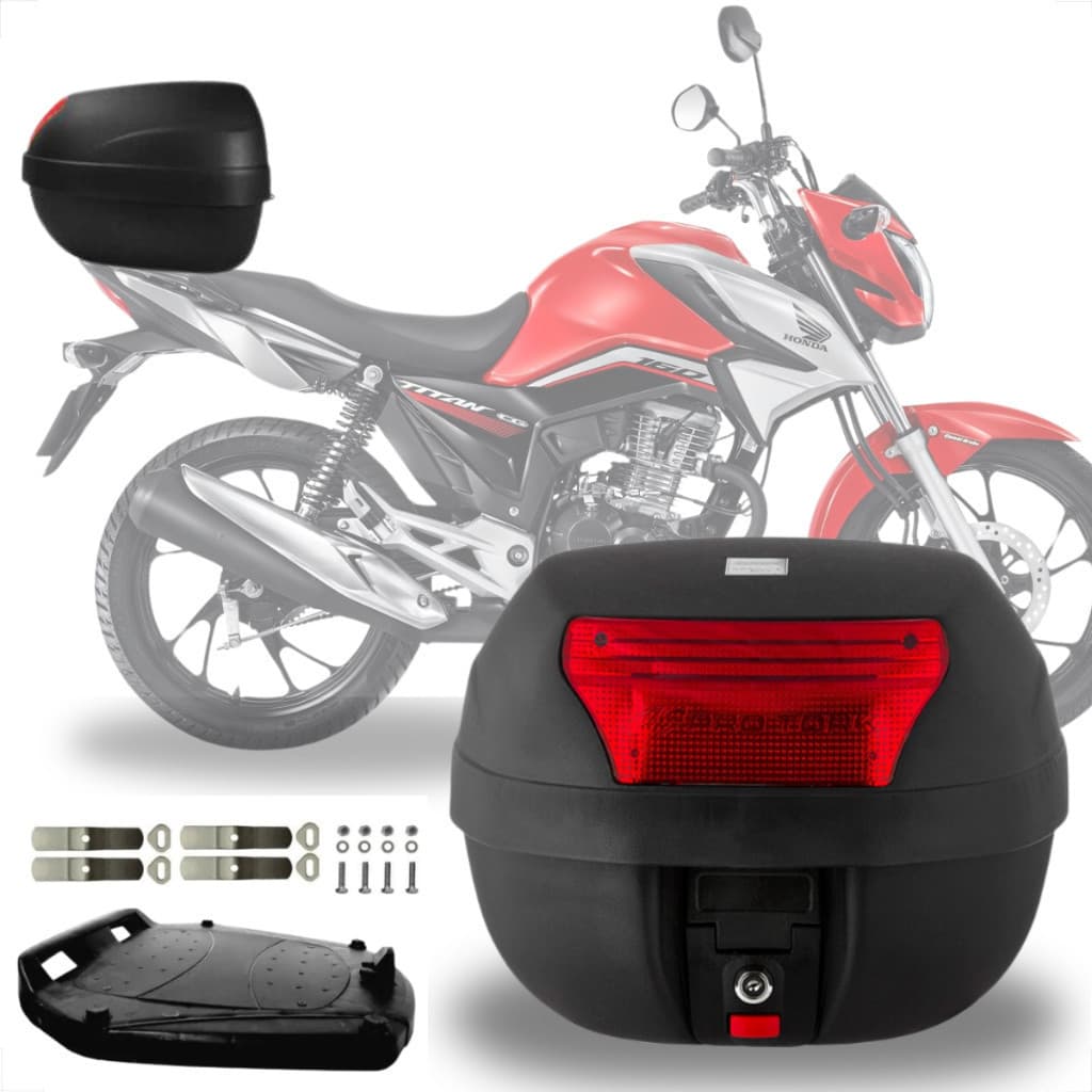 Bauleto Para Moto 28 Litros Pro Tork Com Base e Parafusos