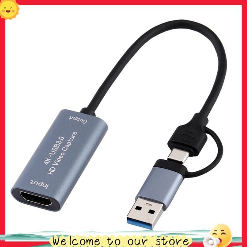Placa De Captura De Vídeo 4K-Compatível Com USB Tipo C Para Transmissão Ao Vivo De Jogos