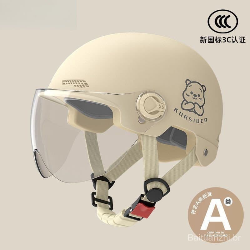 Capacete para veículo elétrico, feminino, masculino, de verão, universal, para todas as estações, proteção solar, chapéu