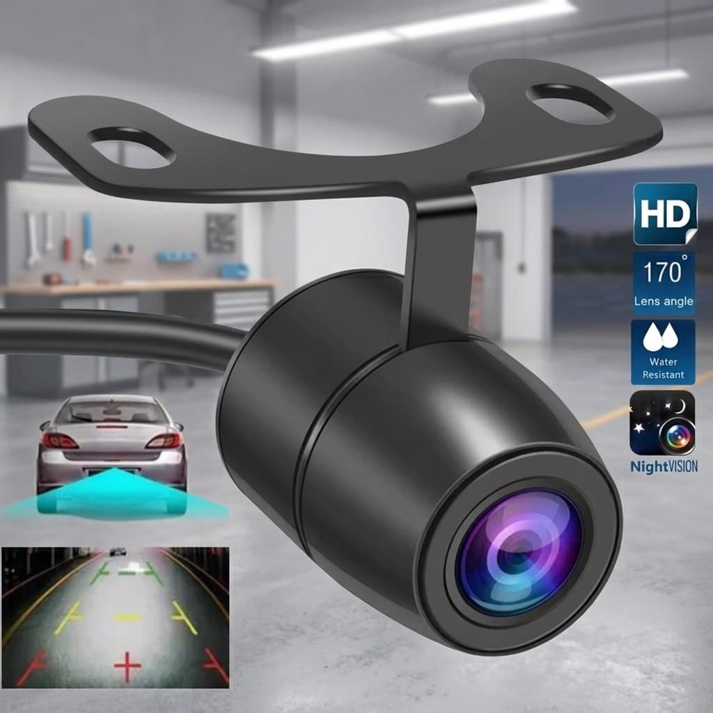 Câmera de Ré Automotiva Design Borboleta Visão Noturna Universal
