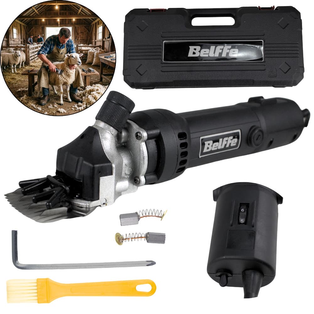 Tosquiadeira Para Ovinos Ovelhas 220v 550w Com Fio 3,8 Metros Belffe