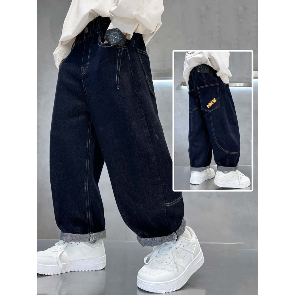 Crianças roupas meninos Jeans primavera roupas crianças calças 2026 novo estilo meninos calças retas grandes meninos cal