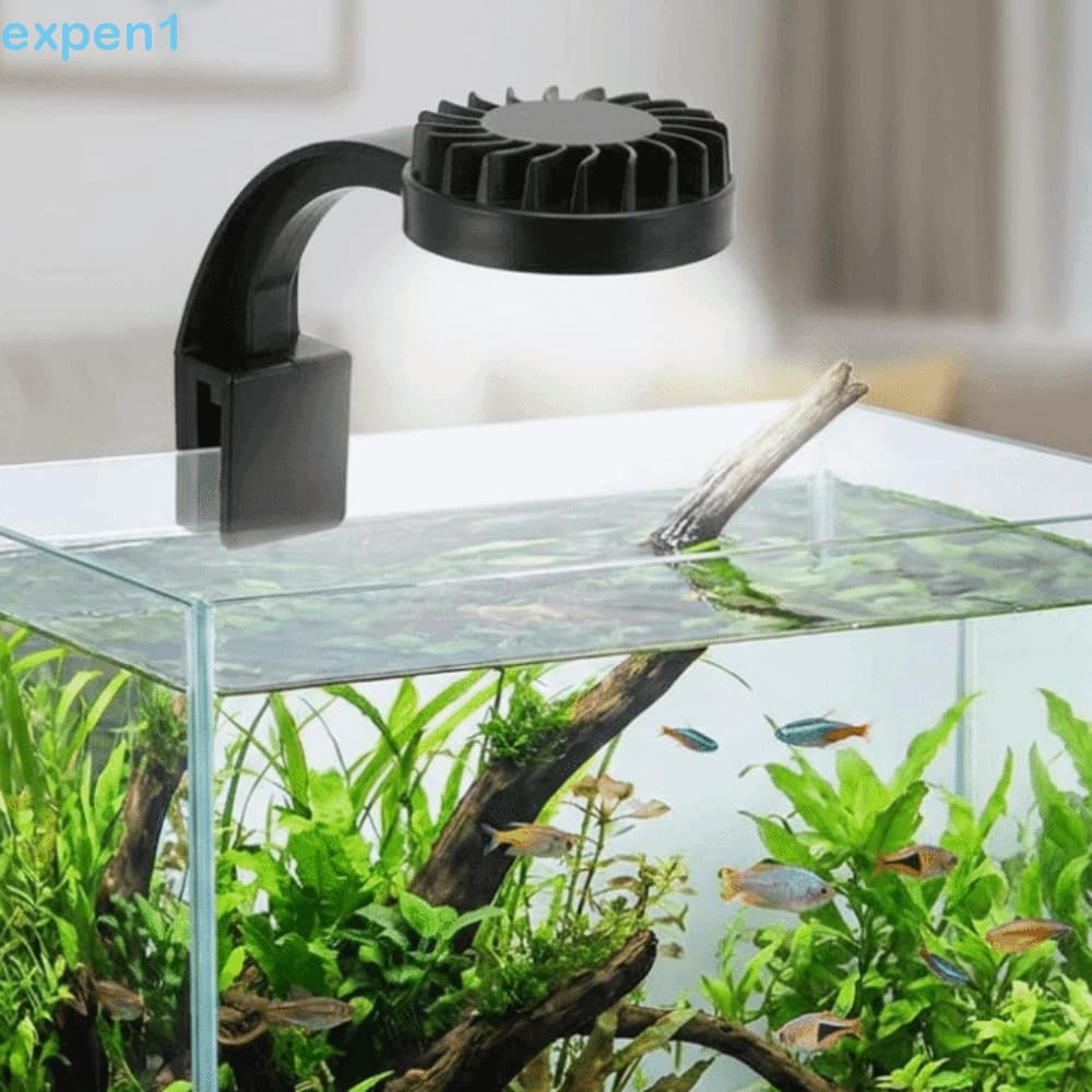 Lâmpada De Clipe De Aquário EXPEN , Luz LED De Alto Brilho Com Carregamento USB Para Tanque De Peixes , Mini