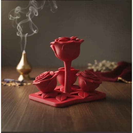 Rosa Ofertório Para Pombagira em Impressão 3d - 7,5cm - Umbanda e Candomblé
