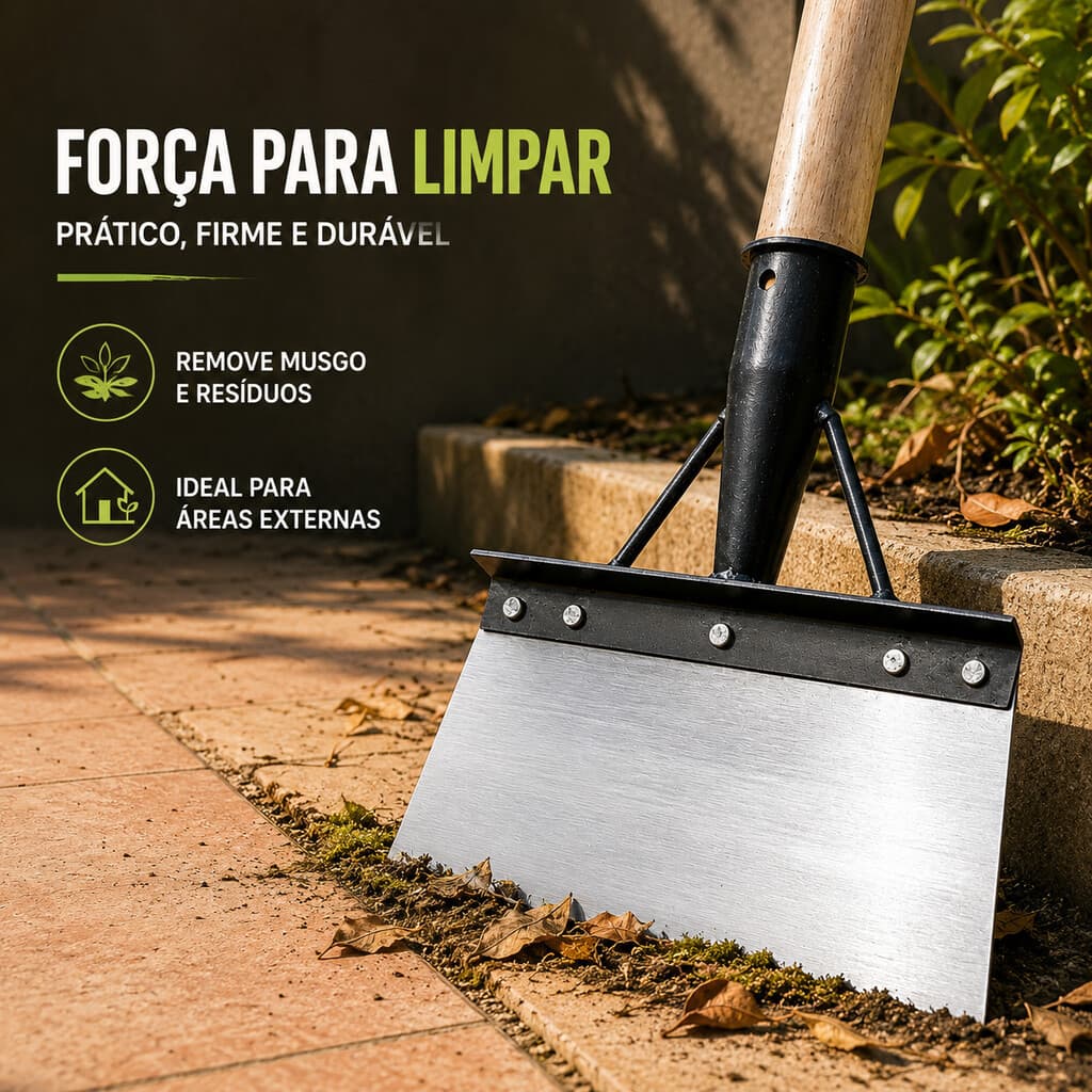 Pá Multifuncional em Aço Manganês para Capina Jardim Fazenda Galpão e Limpeza Geral