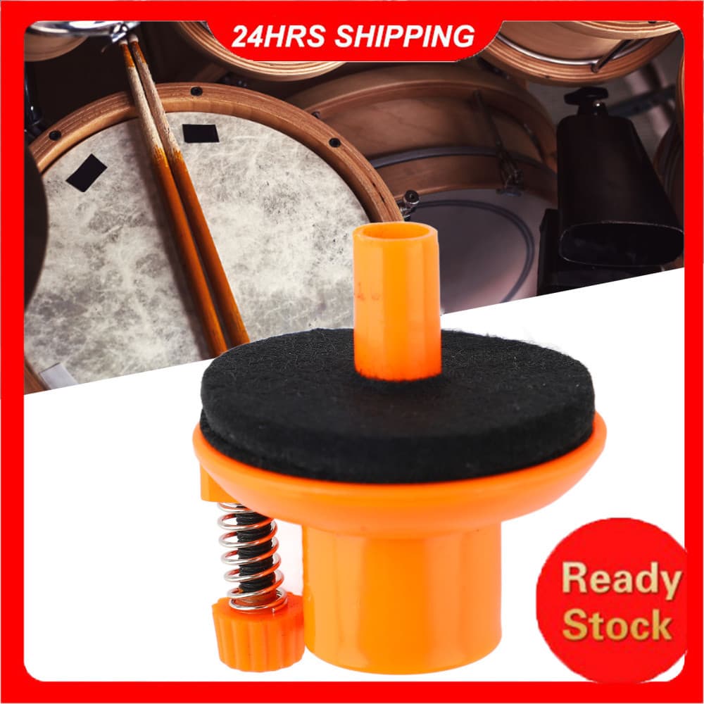 Conjunto de suporte de prato de 6cm, suporte de borracha, acessório de instrumento de percussão laranja