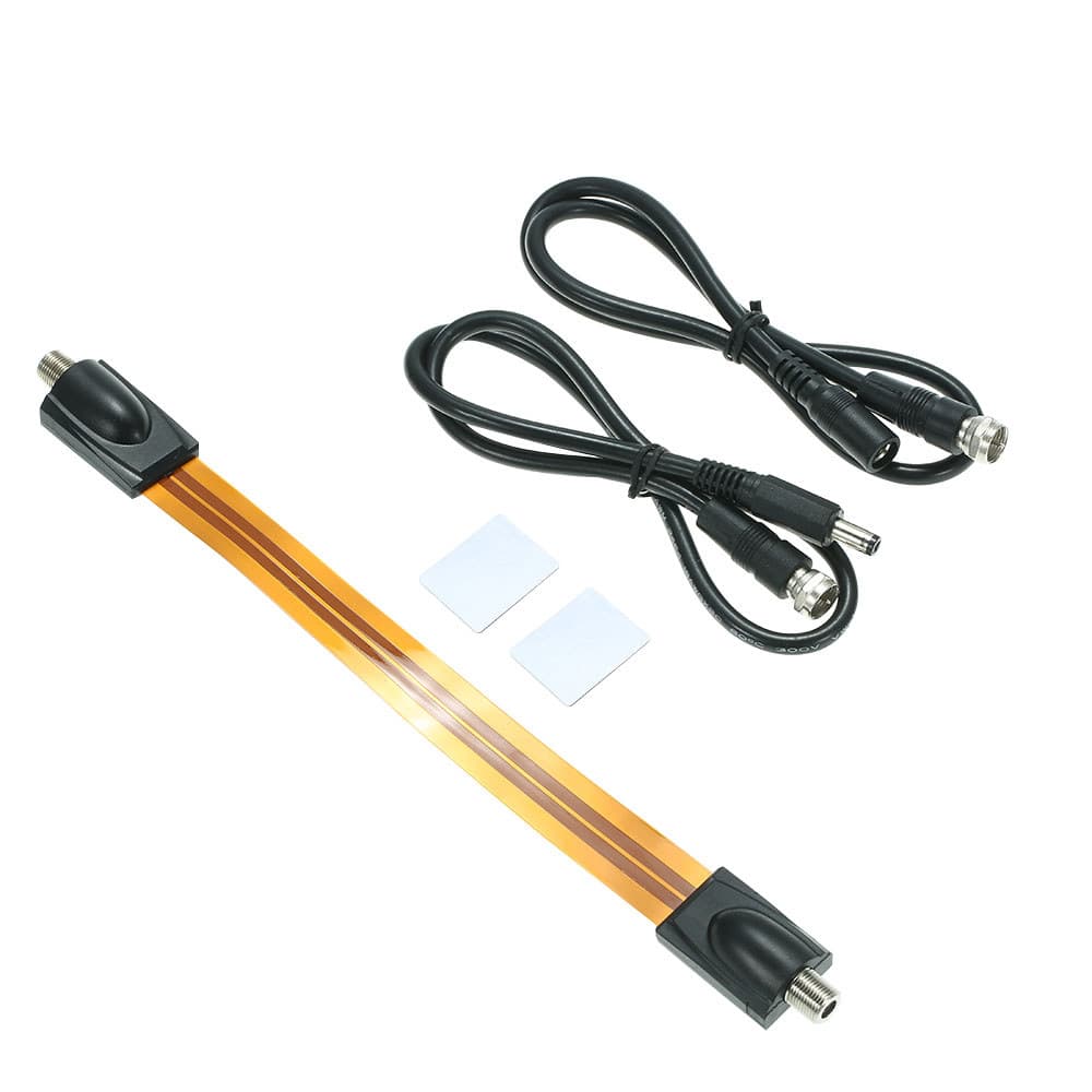 Cabo de alimentação plano Xixian Extreme Slim com conector fêmea F – passagem de janela/porta de 26 cm e 0,25 mm para
