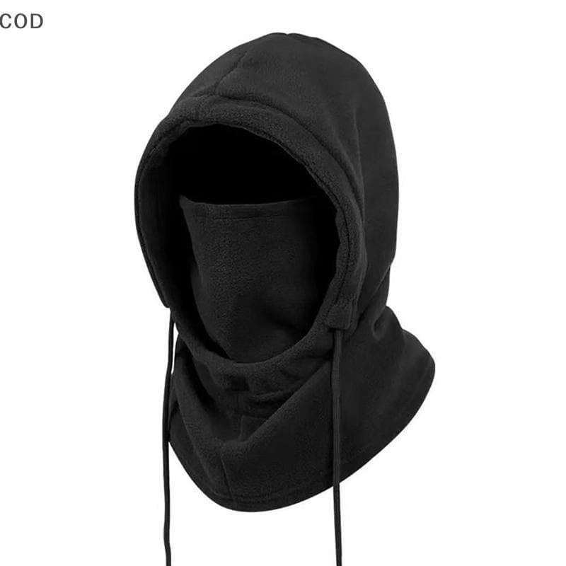 [YSB] Chapéu Quente De Inverno Com Máscara E Aquecedor De Pescoço Unissex Capuz À Prova De Vento Cordão Para Equitação H