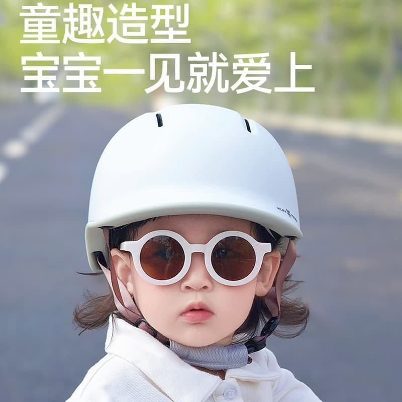 Estilo japonês crianças verão ciclismo capacete da bicicleta polia skate equilíbrio bicicleta quatro estações capacete l