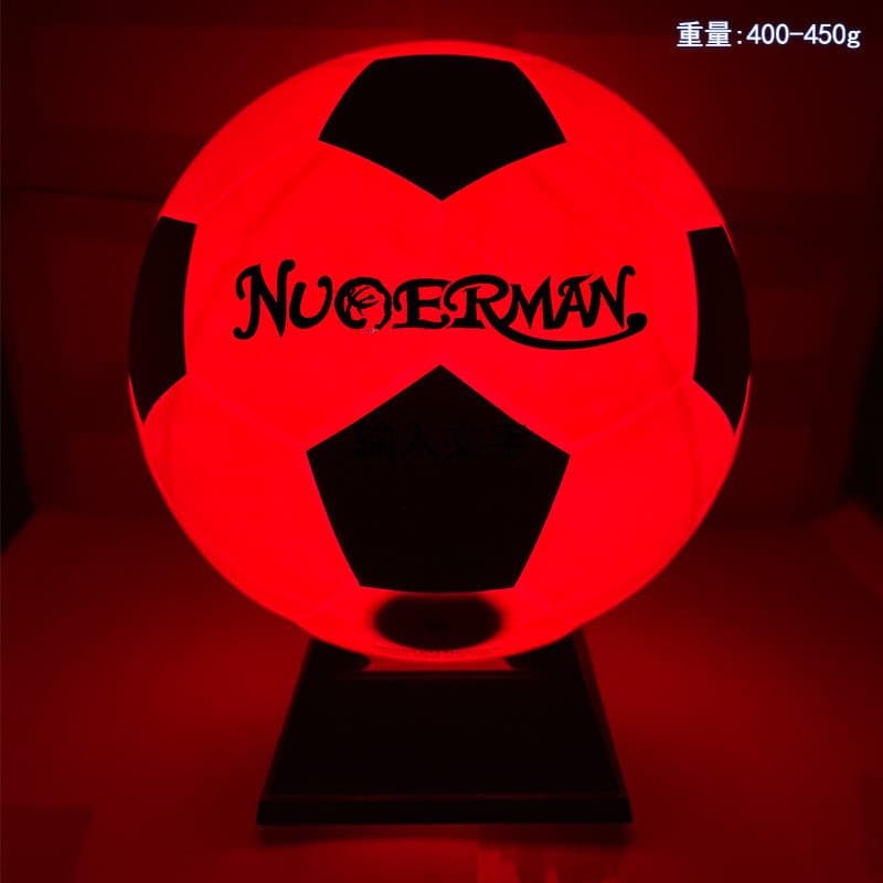 Brinquedos Infantis Futebol Luminoso No. Bola luminosa de couro PU dos artigos esportivos do treinamento da competição d