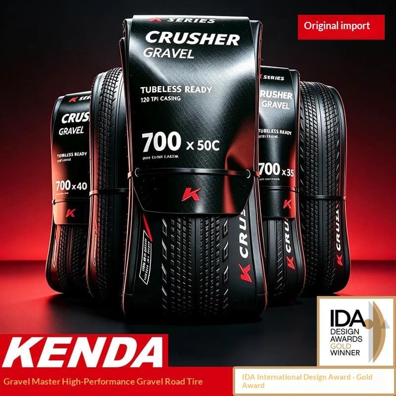 Pneu a vácuo para bicicleta de estrada KENDA Gravel feito em Taiwan 700x35/40/45/50C Bicicleta TLR Pneu resistente a per