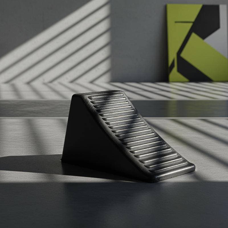 Roda De Borracha Estável Antiderrapante Cho Triangular Portátil Pequena Rolha De Pneu De Carro Para Estacionamento De Em