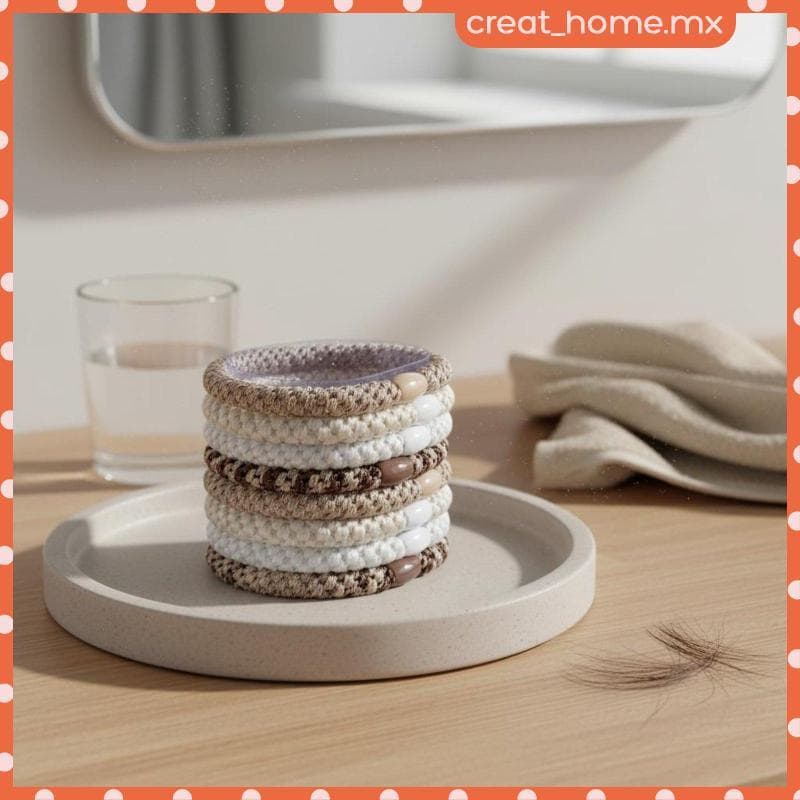 [Creat_home] Acessório Elástico De Laço De Cabelo Feminino Trançado Da Moda Para Meninas Suporte De Rabo De Cavalo Sem C