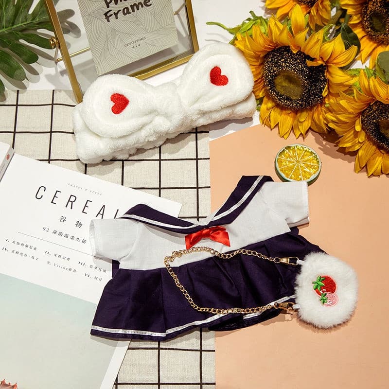 Adequado para roupas de pato amarelo de 30cm, roupas de pelúcia, bonecas de pelúcia, acessórios para bonecas para menina