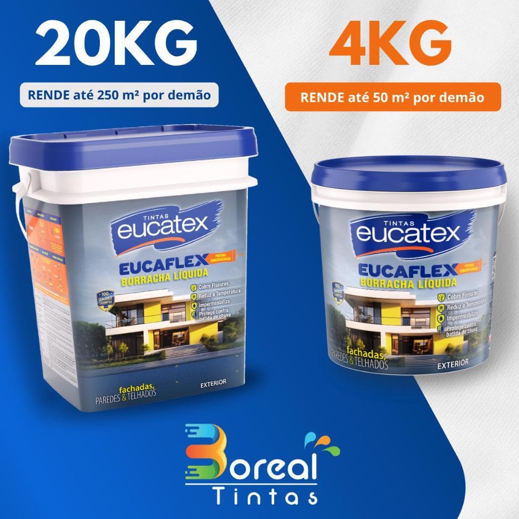 Borracha Líquida Eucatex Impermeabilizante Eucaflex 4kg