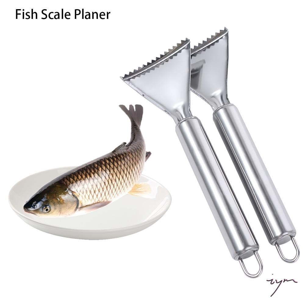 Raspador De Peixe Em Aço Inoxidável-Ferramenta Removedora De Escala De Limpeza Rápida Para Frutos Do Mar