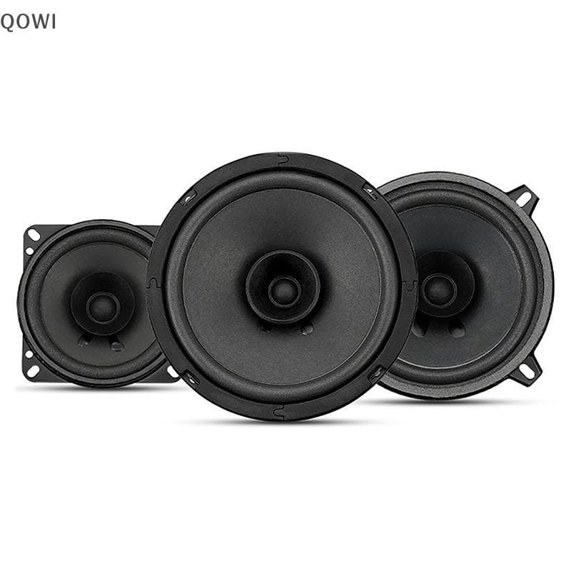 qo 4/5/6.5 Polegada Alto-Falantes Do Carro Coaxial Verde Subwoofer Universal Áudio Automotivo Freqüência De Gama Complet