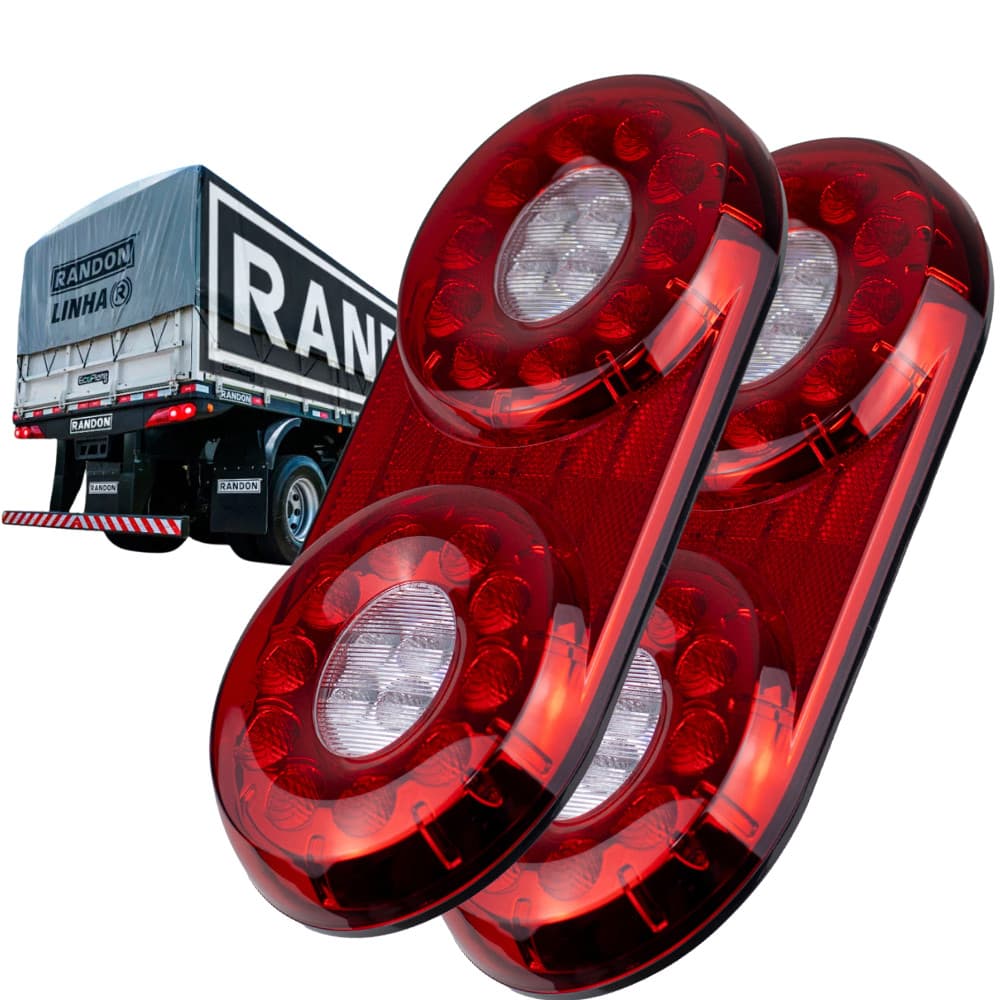Par Lanternar Traseiras Style Randon 2014-2021 Bivolt Lado Esquerdo E Direito Belffe