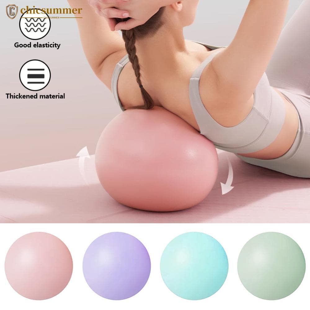 CHICSUMMER 25cm Tipo Engrossado Ginásio Yoga Fitness Bola Anti-Explosão Diâmetro Pilates Treino Mini Escultura Pernas E