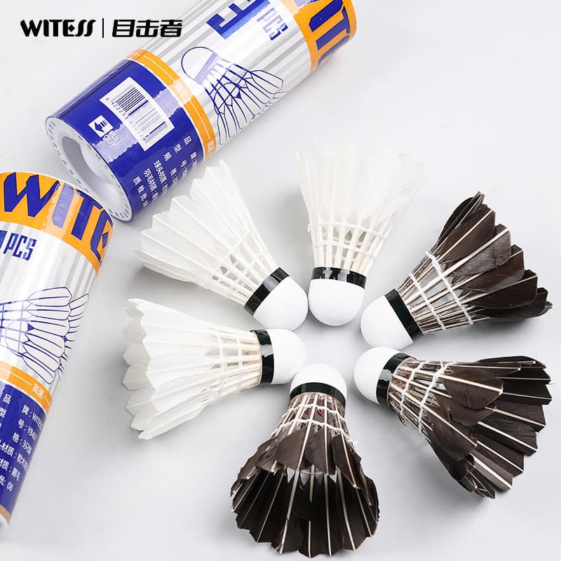 WITESS testemunha Badminton durável 3 peças pacote não é fácil de quebrar rei pato pena bola treinamento bola dedicada Y