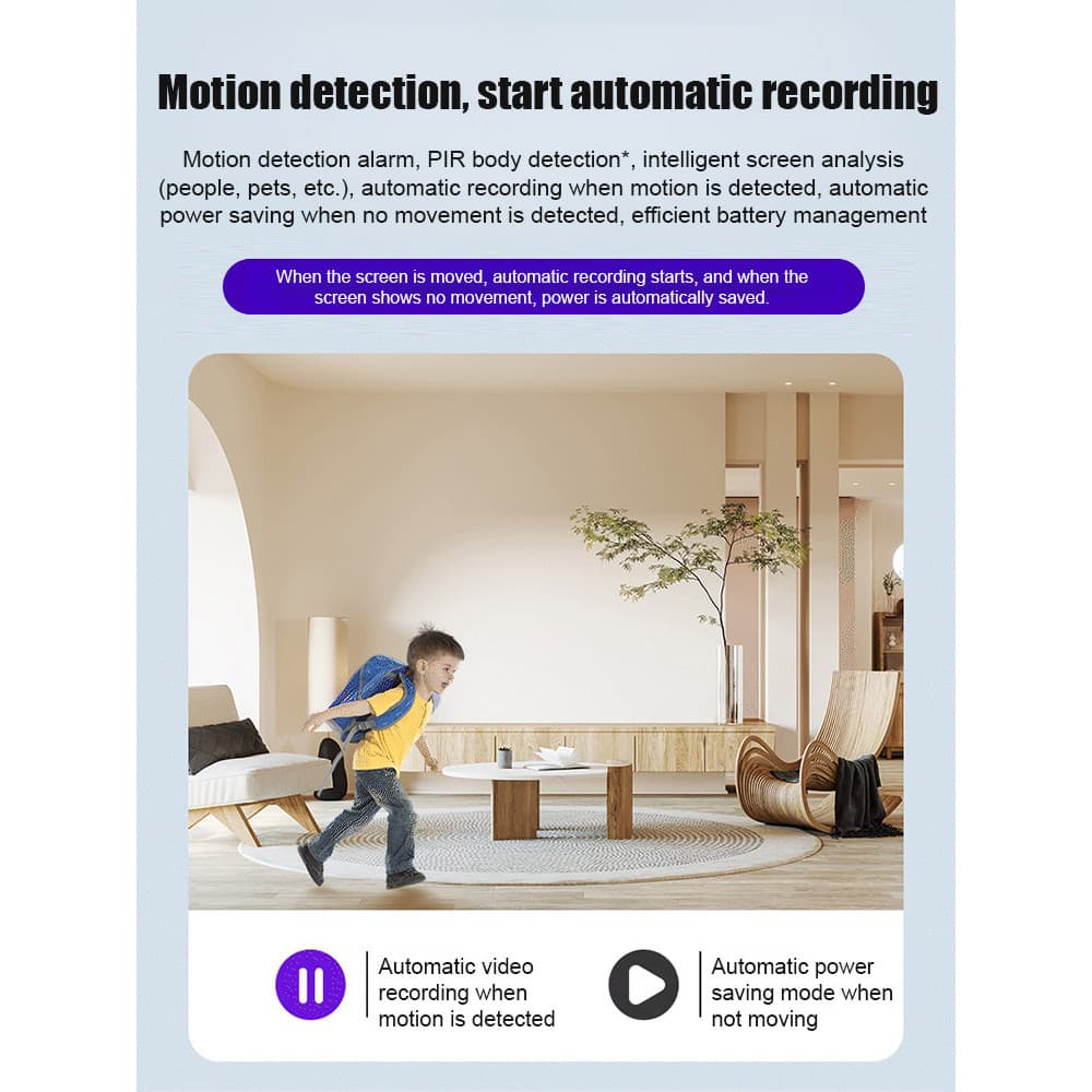 [Sem Pontos Cegos] Cell phone remote monitoring home wireless HD no dead angle wireless camera remote monitor camera/Câm