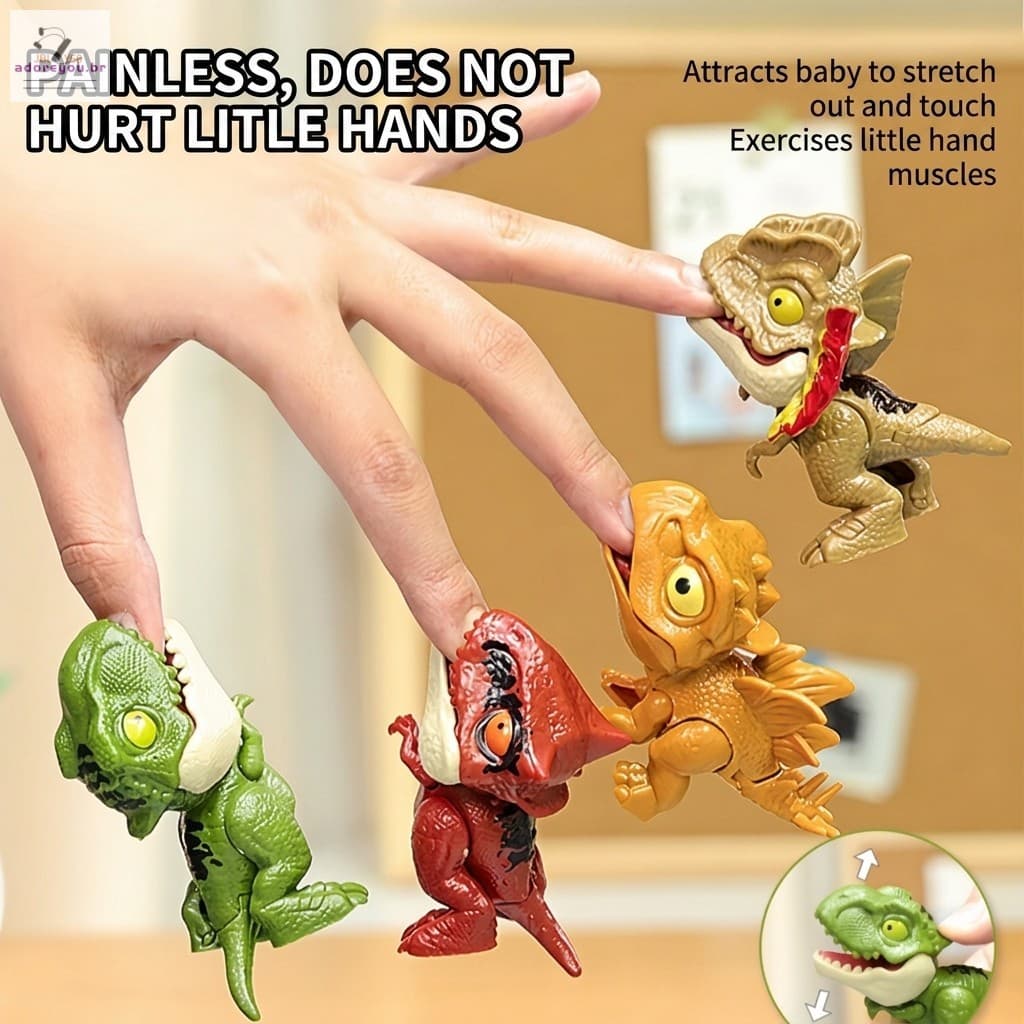 Brinquedos Criativos Para Morder Dedos De Dinossauro (Triceratops , Tiranossauro , etc .)-Modelos Variados (Enviados Ale