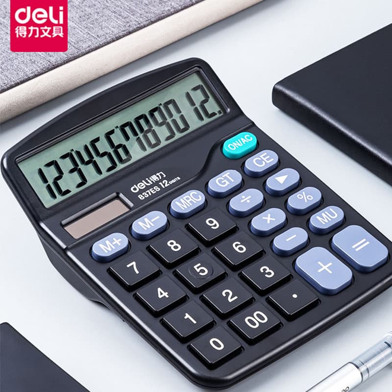 Calculadora poderosa para estudantes usam botões de calculadora de escritório de energia dupla financeira para exame de