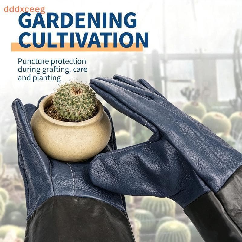 [dddxceeg] Luvas De Jardinagem De Couro Leve , Resistente A Perfurações , À Prova De Espinhos Para Piing De Castanhas ,