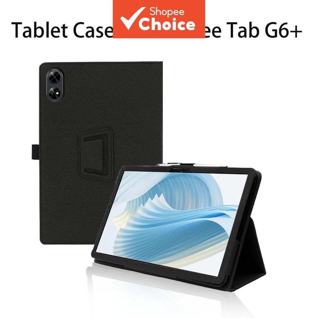Capa de Tablet para DooGee Tab G6+ com Função de Suporte, Material em Couro PU, Resistente a Impactos