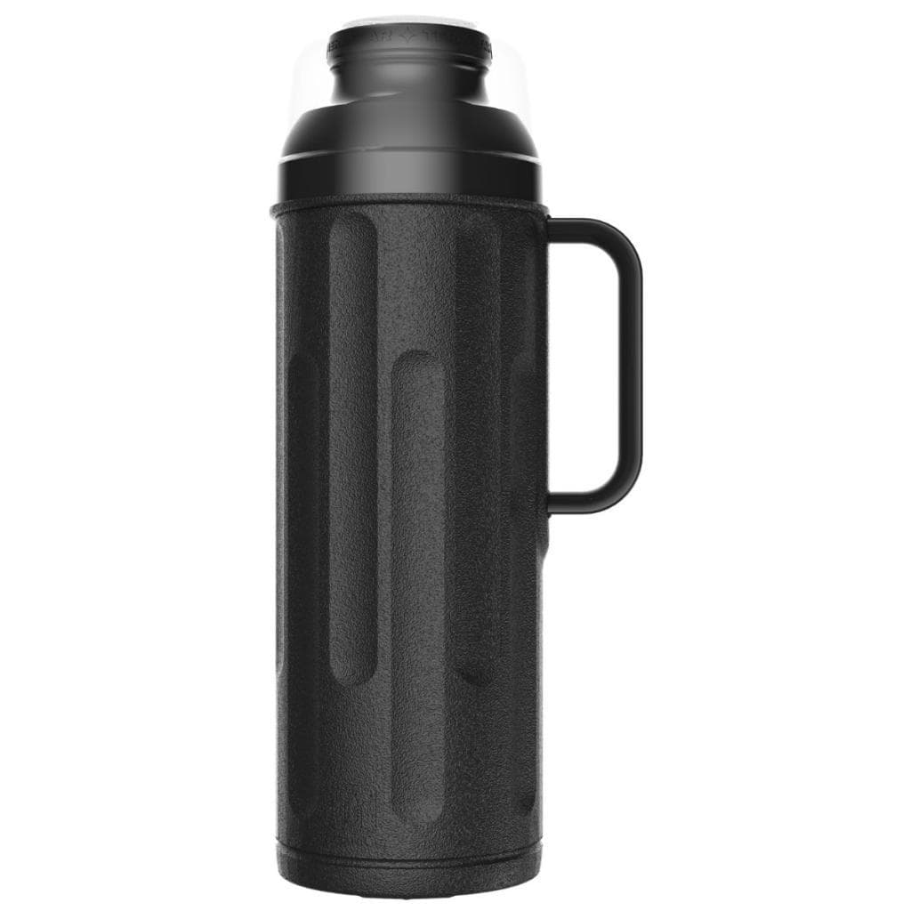 Garrafa Térmica Termolar Personal 1L Preta Ampola de Vidro 12h Quente Rolha Clean
