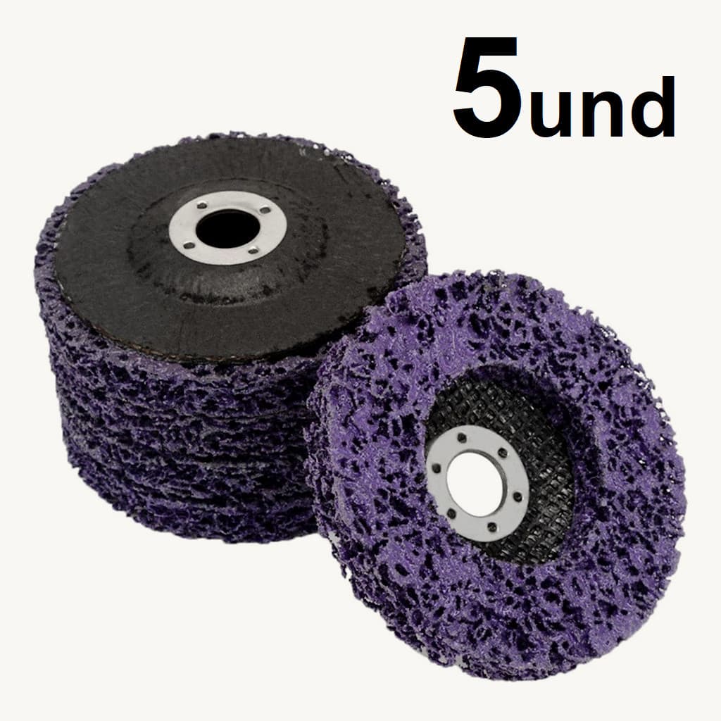 5 Disco De Limpeza Flap Polidor Removedor Verniz Tinta Fundos- kit revendendor profissional