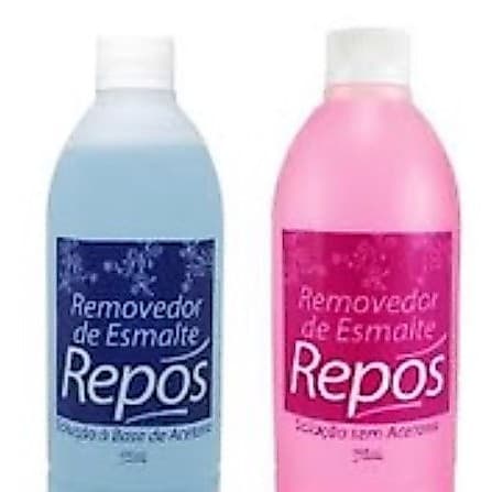 Removedor de Esmalte Com ou Sem Acetona 100ml - Repos Cosméticos Manicure Unha