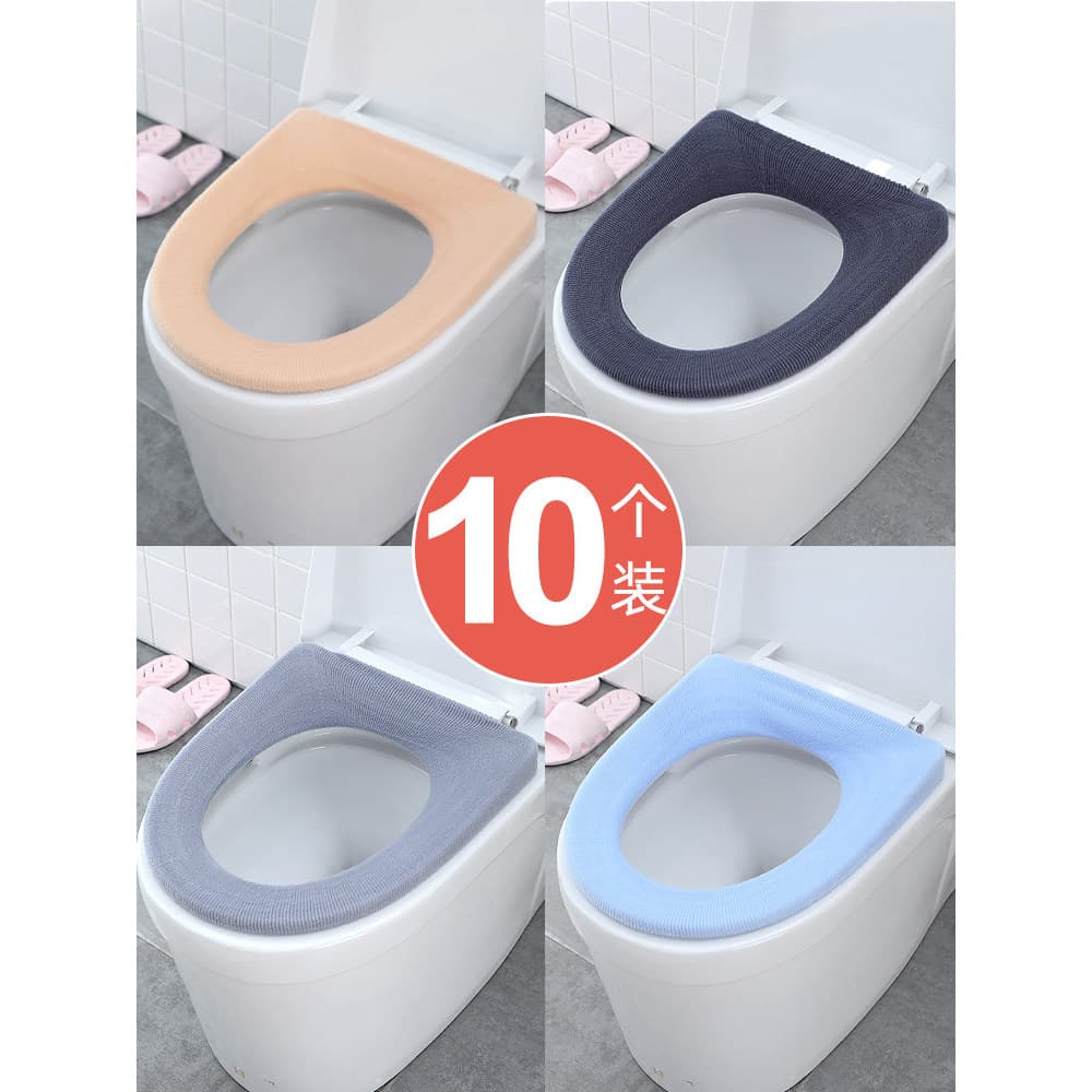 10 pacote de viagem toalete Extra grande almofada de assento de toalete de pelúcia em forma de O tapete de toalete estil