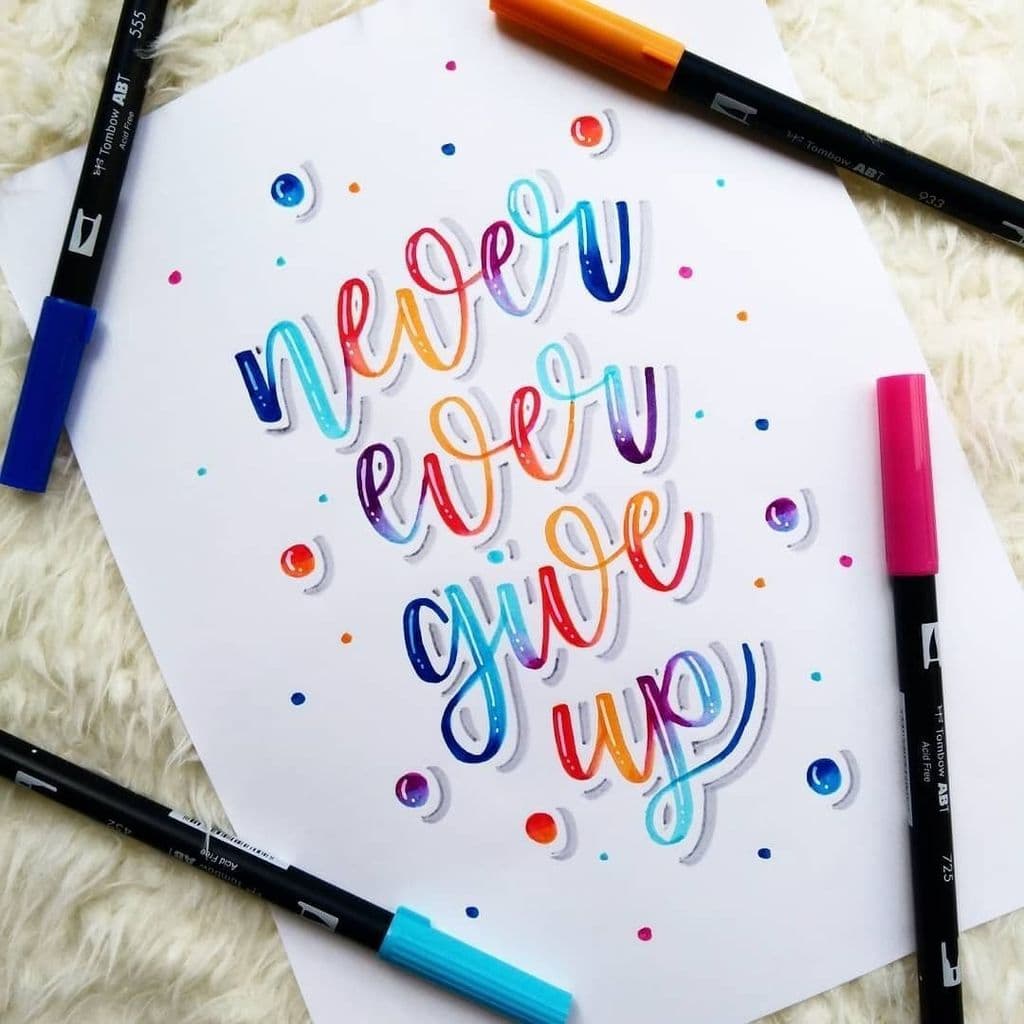 Japão japão TOMBOW/dragão ABT Design de duas cabeças caneta aquarela corpo flor personagem inglês escova macia 108 cores