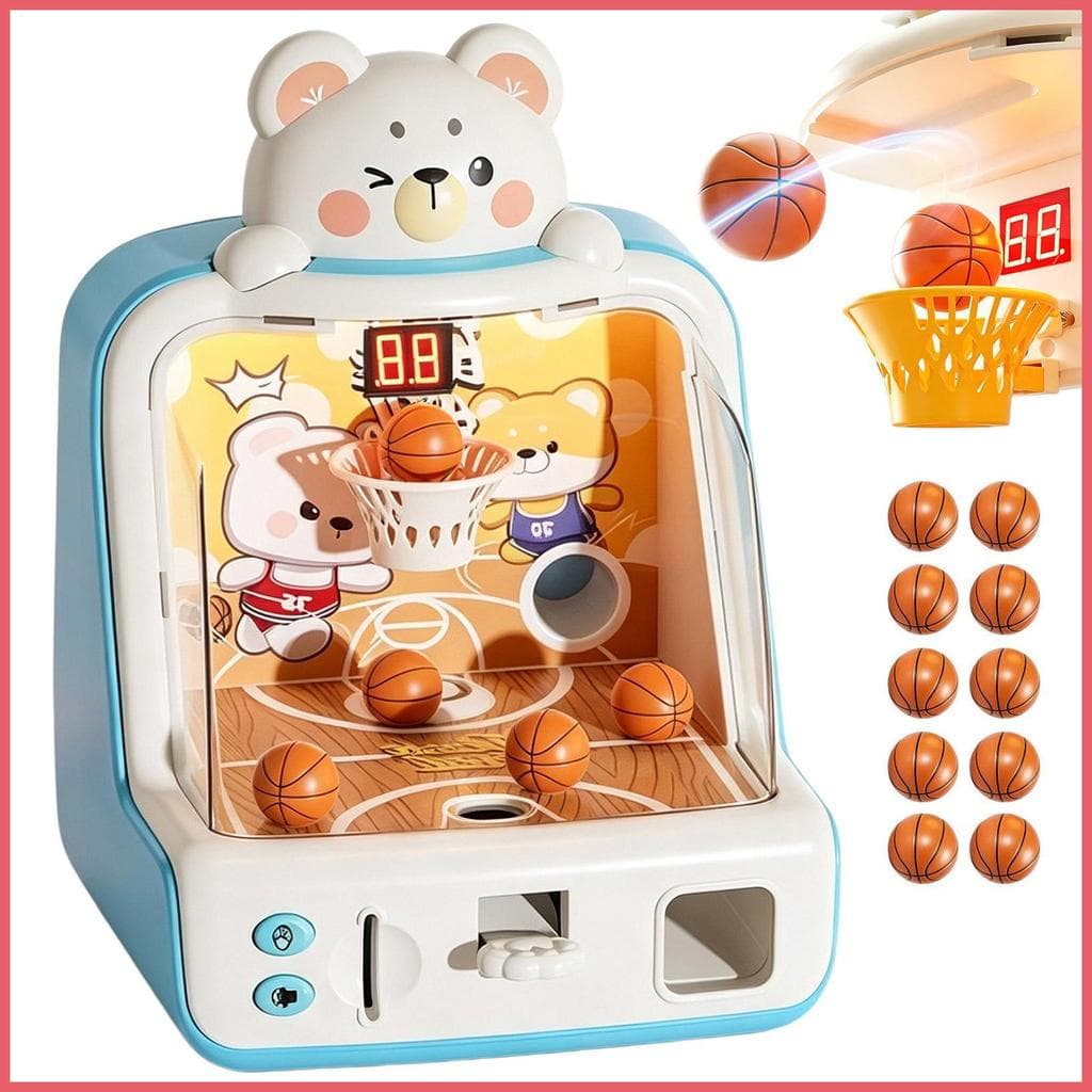 Brinquedos De Basquete Mini Luz E Música Foco Boost Hoop Jogo De Mesa Para Crianças De 3 A 6 Anos xurit2br
