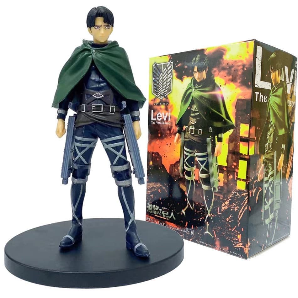 2022 Attack on Titan Levi Ackerman Figura de Ação Anime Série 16 cm
