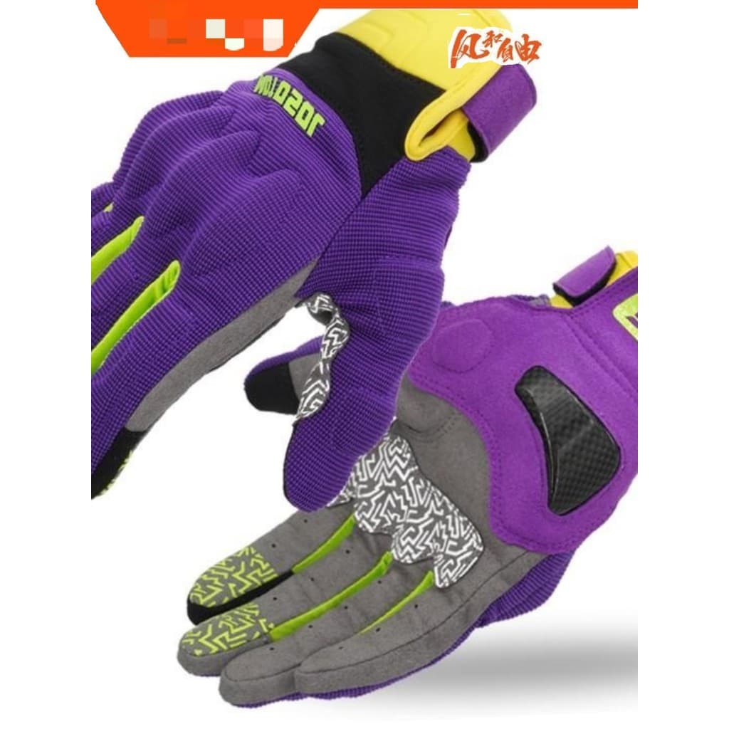 Cavaleiro 2024 novo estilo Macaron fibra de carbono protetor estilo fino motocicleta Retro ciclismo luvas feminino verão