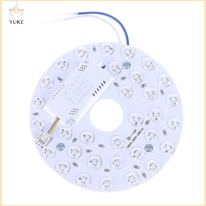 YUKE Fonte De Luz Do Ventilador Painel IRALAN Lâmpada LED Chip Placa AC 85-265V Economia De Energia Circular Substituíve
